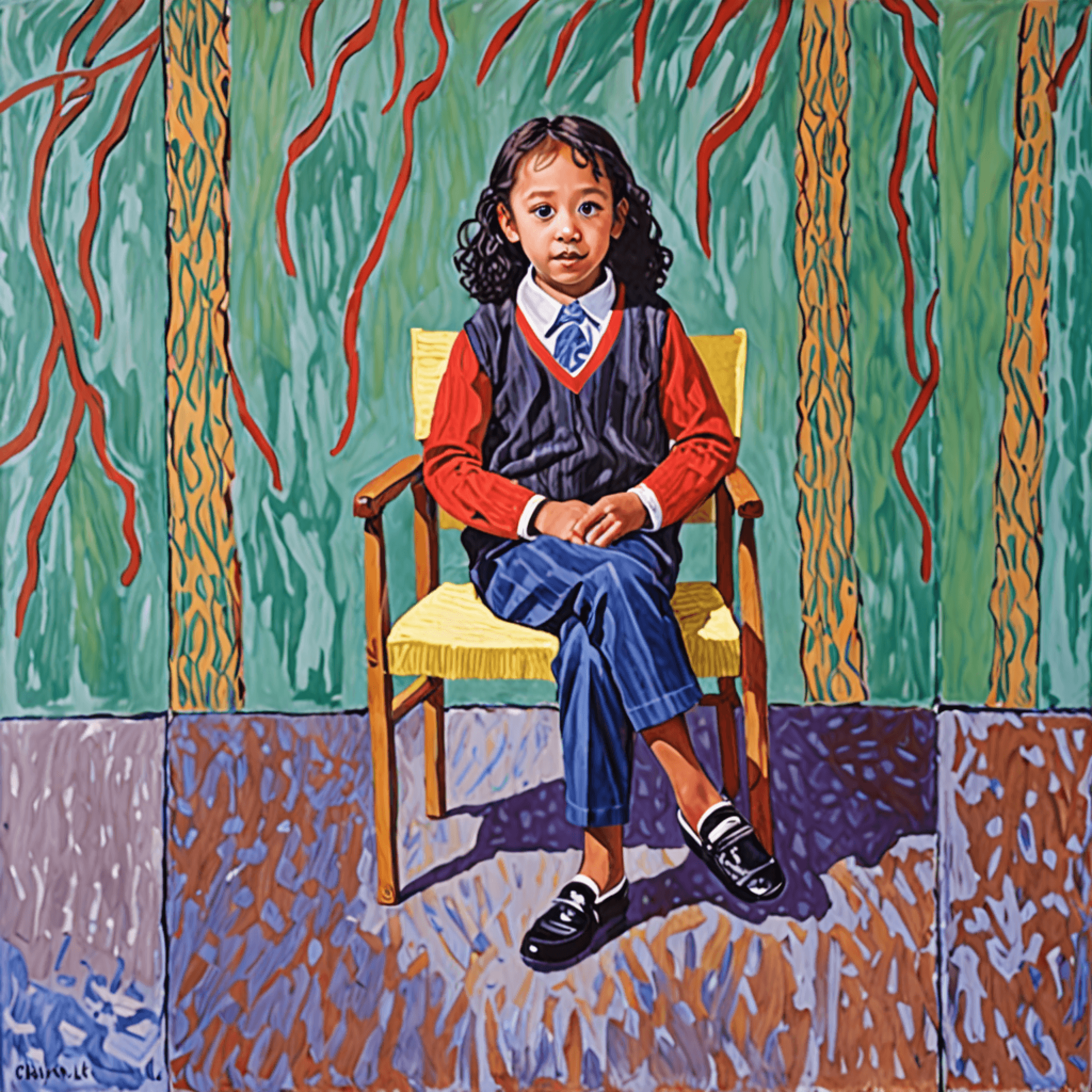 Portrait of Leilani, age 8 by David Hockney
