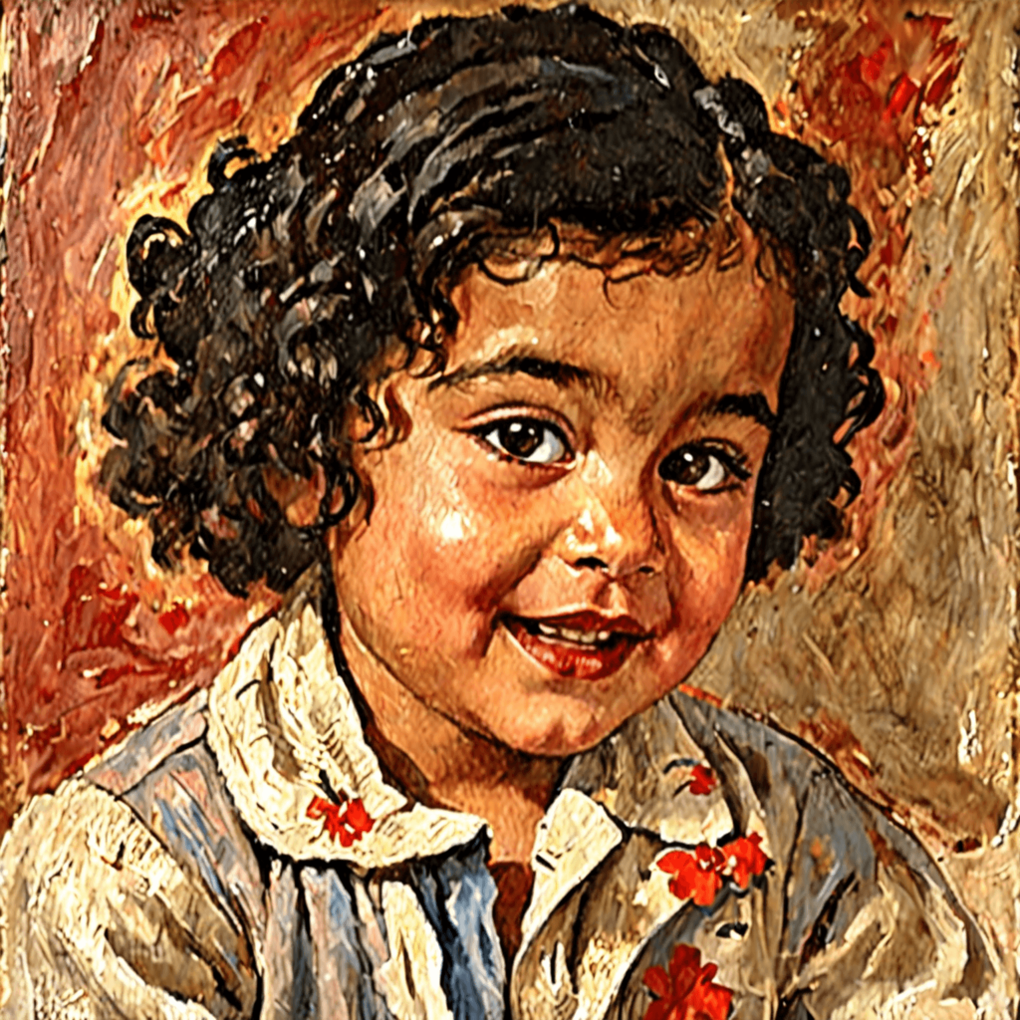 Portrait of Sofia, age 3 by Amrita Sher-Gil